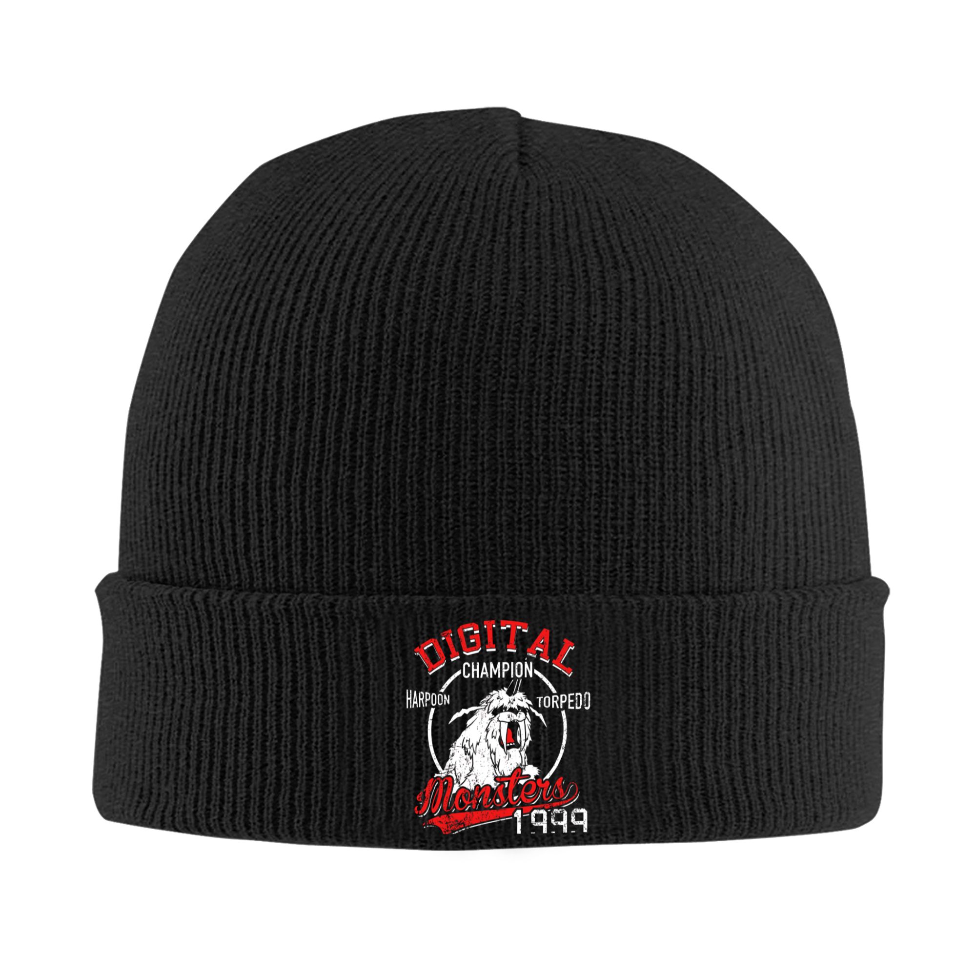 Beanie Cuffed Knit - Harpon Torpedo Digital Monster Digimon Ribgebreide