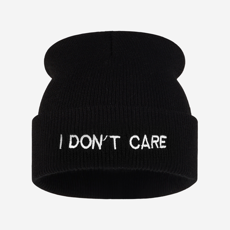 I DON'T CARE Gebreide Muts met - Beanie Cuffed Knit recensie en prijs