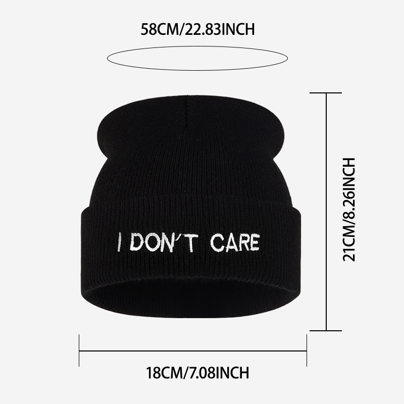 I DON'T CARE Gebreide Muts met - Beanie Cuffed Knit recensie en prijs