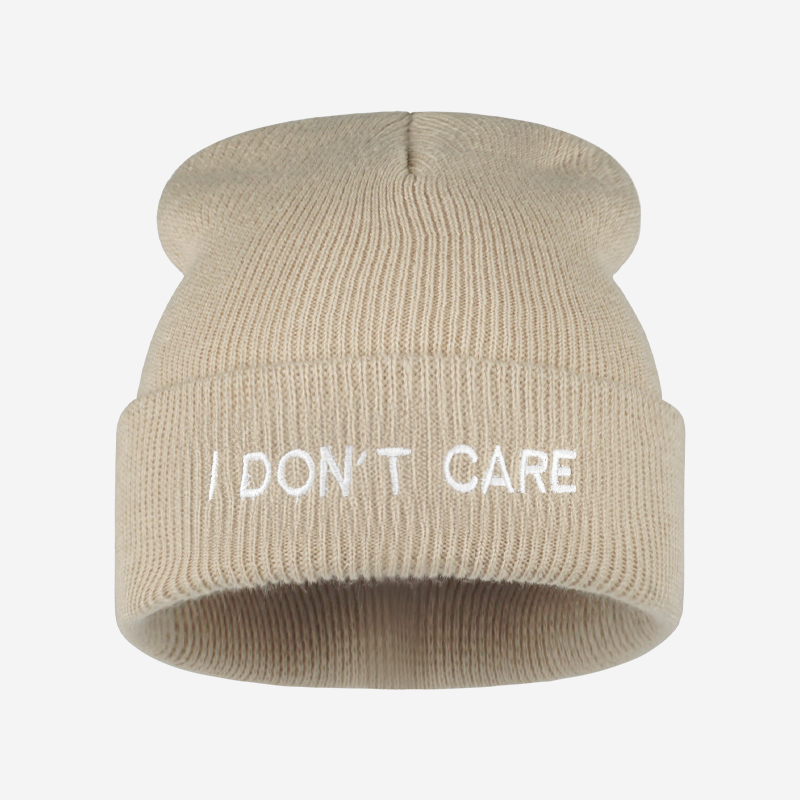I DON'T CARE Gebreide Muts met - Beanie Cuffed Knit recensie en prijs