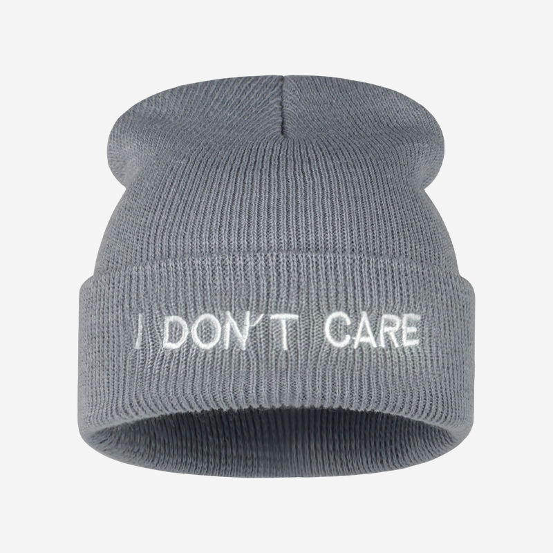 I DON'T CARE Gebreide Muts met - Beanie Cuffed Knit recensie en prijs