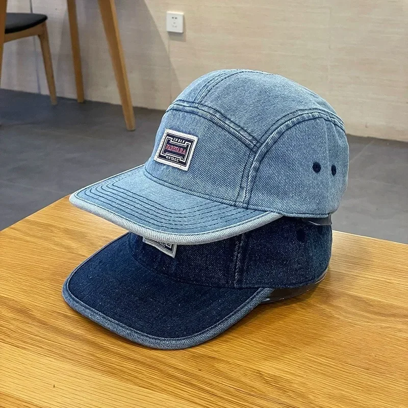 Vintage Flat Brim Denim Baseba - Corduroy Cap 5 Panel recensie en prijs
